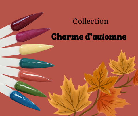 Collection de poudres de couleurs pour ongles Charme dâautomne đ