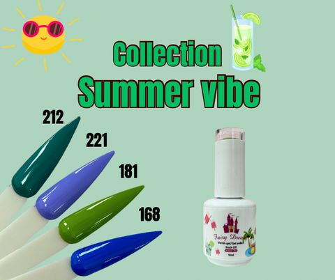 Collection Summer vibe Vernis gel Uv/Led 2/25$ ou 4/49$