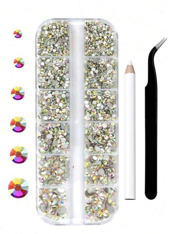 Strass en verre pour les ongles Ab