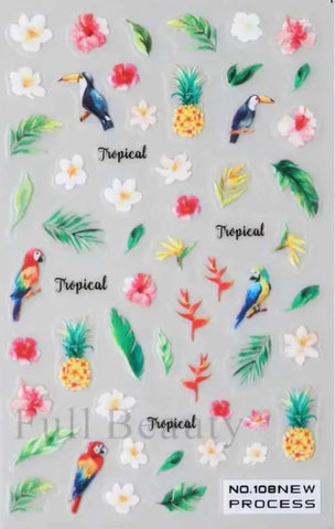 Autocollant tropical