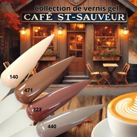 Collection de vernis gel pour les ongles Café st-Sauveur