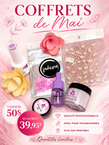 Coffret Nail art Mai poudre